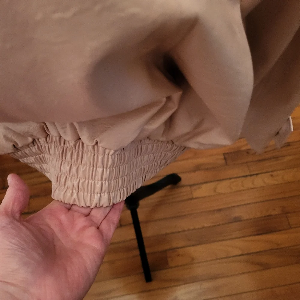 Women's Blush Pink Faux Leather Jacket  size Small - Picture 8 of 10